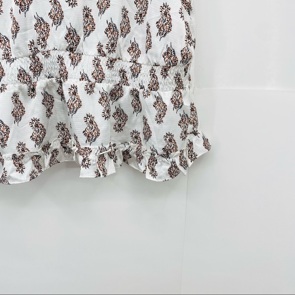 RYEGRASS White V-Neck Floral Blouse Top 2X - Picture 2 of 5